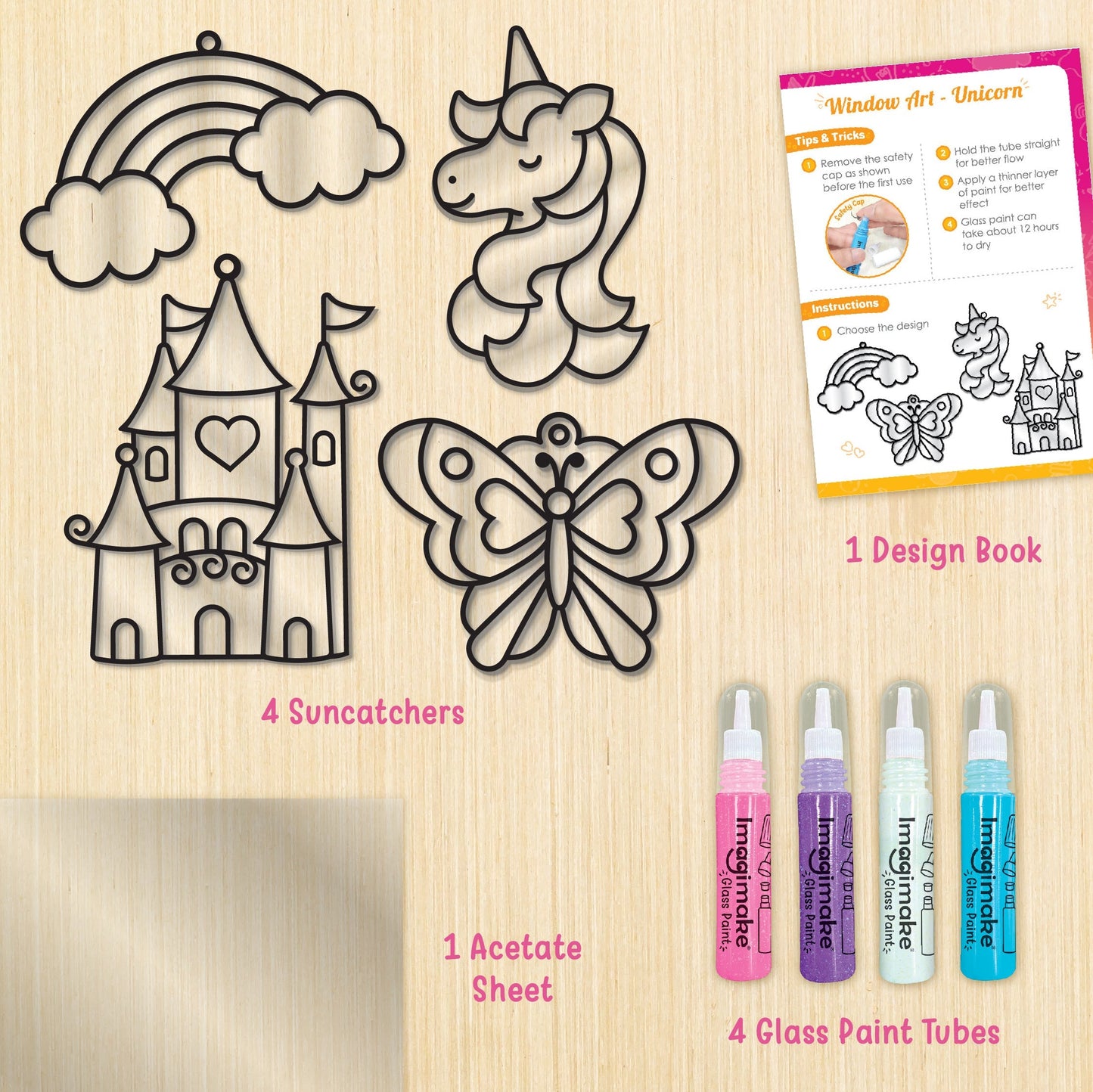 DIY Window Art Unicorn