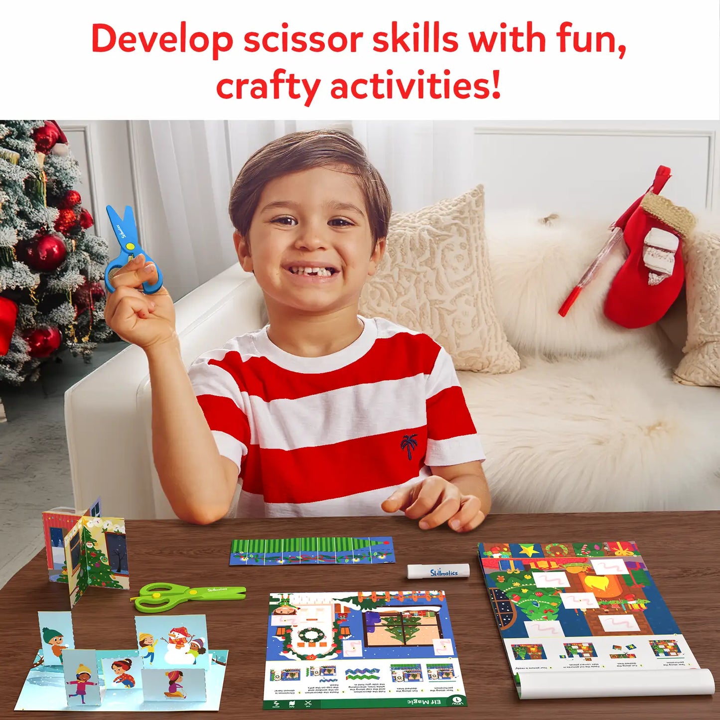 Snip Snip: Holiday Magic | Art & Craft Activity Kit (ages 3-7)