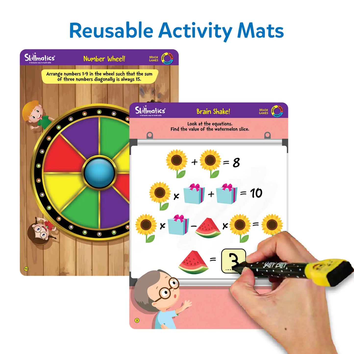 Brain Games | Reusable Activity Mats (ages 6+)