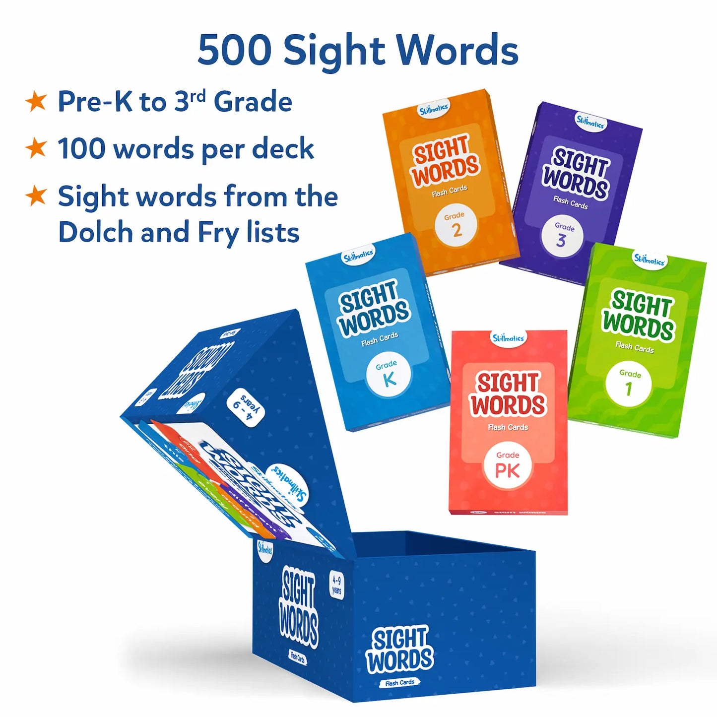 Flash Cards: Sight Words (ages 4-9)