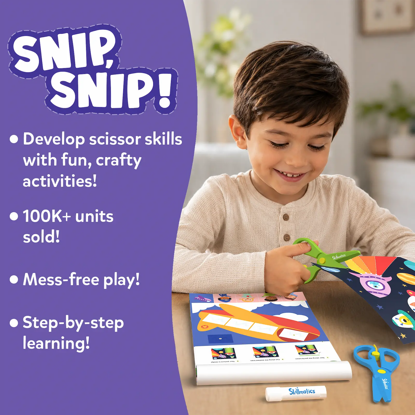 Snip Snip | Art & Craft Activity Kit (ages 3-7)