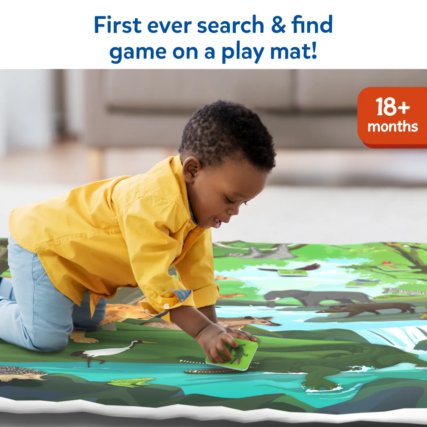 Found It! Jr. Amazing Animals: Play Mat & Floor Game | Smart Scavenger Hunt (18 months+)