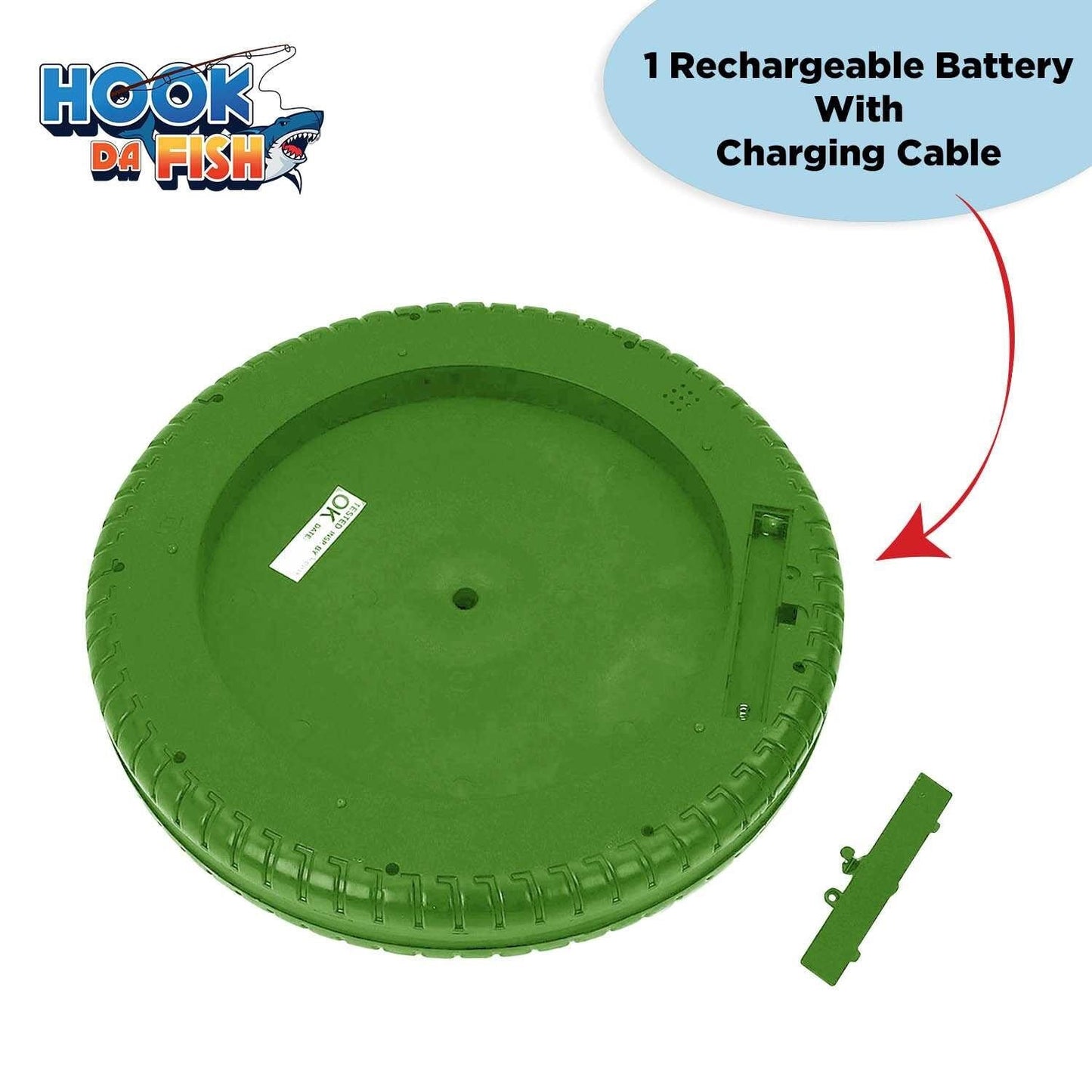 Skoodle Quest Hook Da Fish Rechargeable Game - Green