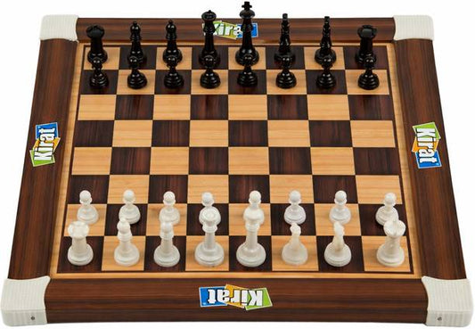 Kirat 2-in-1 Wooden Chess & Ludo Game Set 15x15 Inch Re...