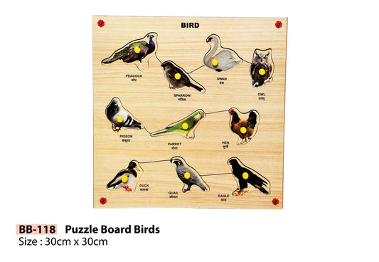 PUZZLE BOARD BIRDS
