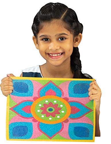Funskool Handycrafts Sand Art Kit | 6 Creative Sand Art Designs | DIY Arts & Crafts Set for Kids | Age 5+ Years