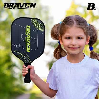 Skoodle Braven Pickel Bat Fibre Glass 16Mm - 2 Bats With 4 Balls