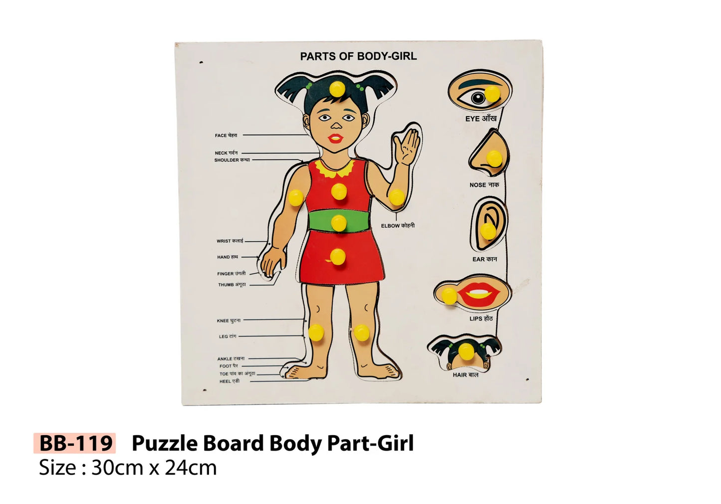 PUZZLE BOARD BODY PARTS GIRL