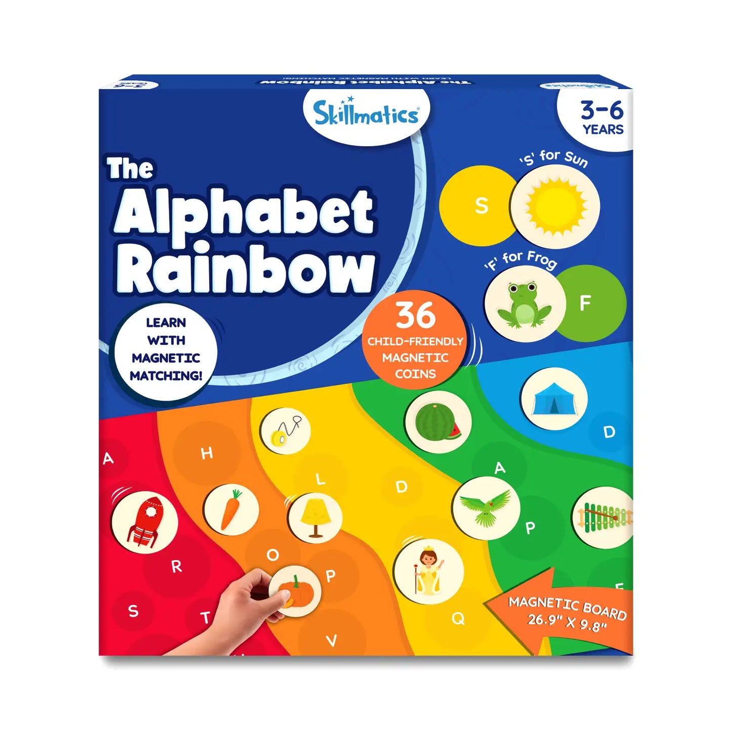 Alphabet Rainbow  | Magnetic Matching Activity (ages 3-6)
