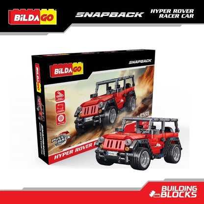 Bildago Snapback Racers - Hyper Rover (SP13444) - Pull back Racer Car (477 Pcs)
