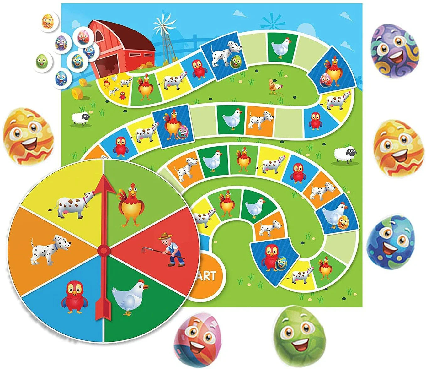 ChuChu TV Count Your Eggs Board Game | 45-Piece Educational Counting & Learning Game for Kids | 2–4 Players | Age 3+ Years