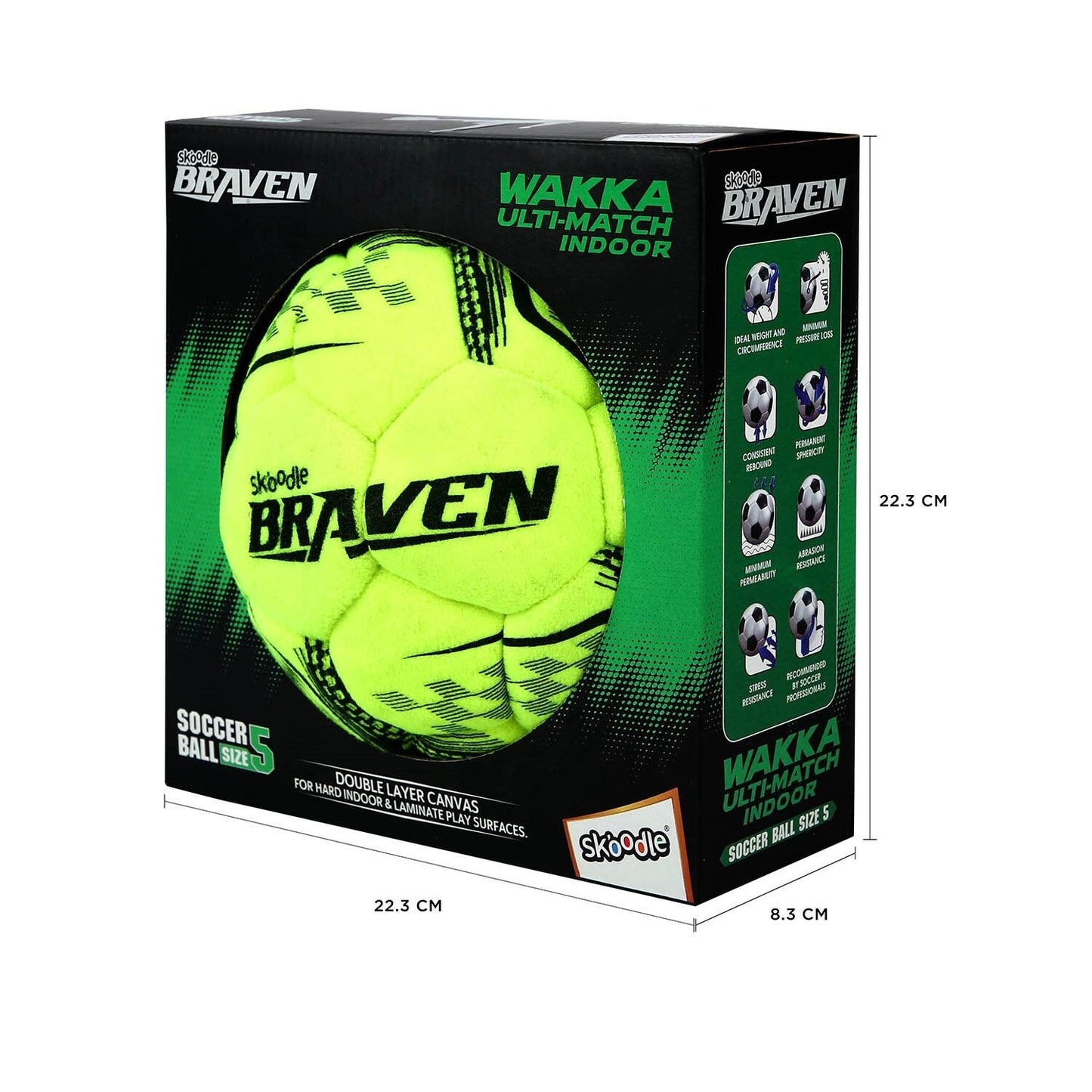 Skoodle Braven Wakka Indoor Football (2 Layer Canvas)