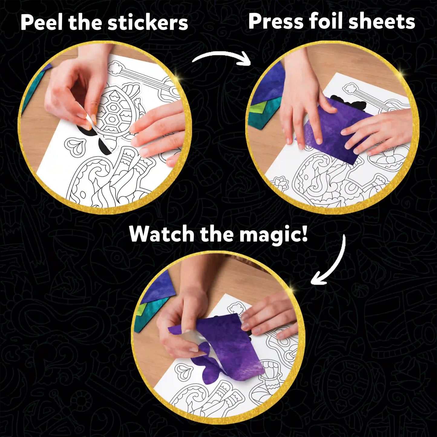 Foil Fun Pretty Patterns | No Mess Art Kit (Ages 7+)