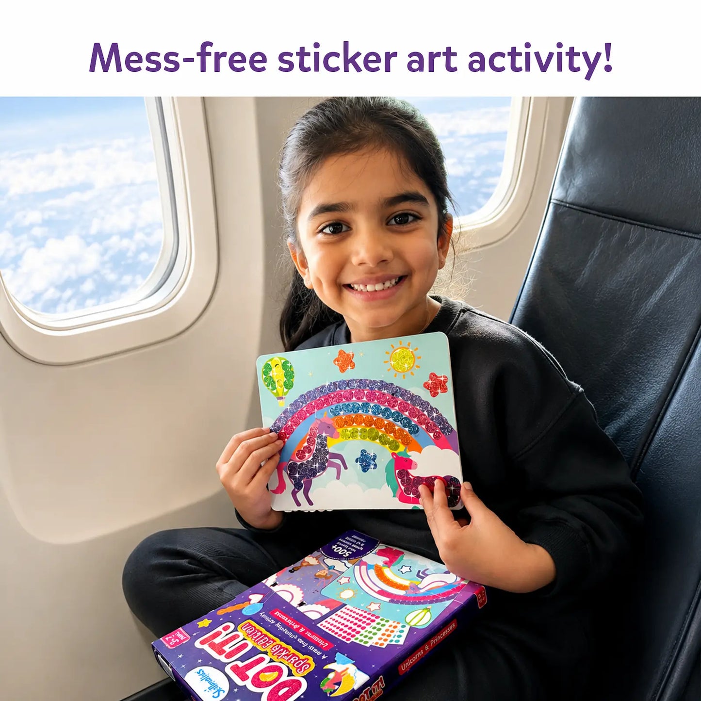 Dot it! Sparkle Edition - Unicorns & Princesses | No mess sticker art (ages 3-7)