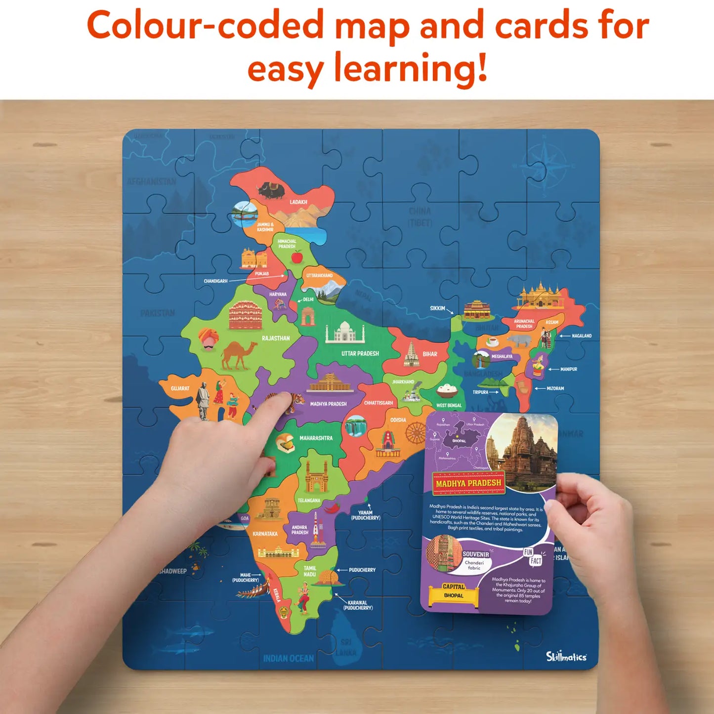 India Map Puzzle | Floor Puzzle & Game (ages 6-12)