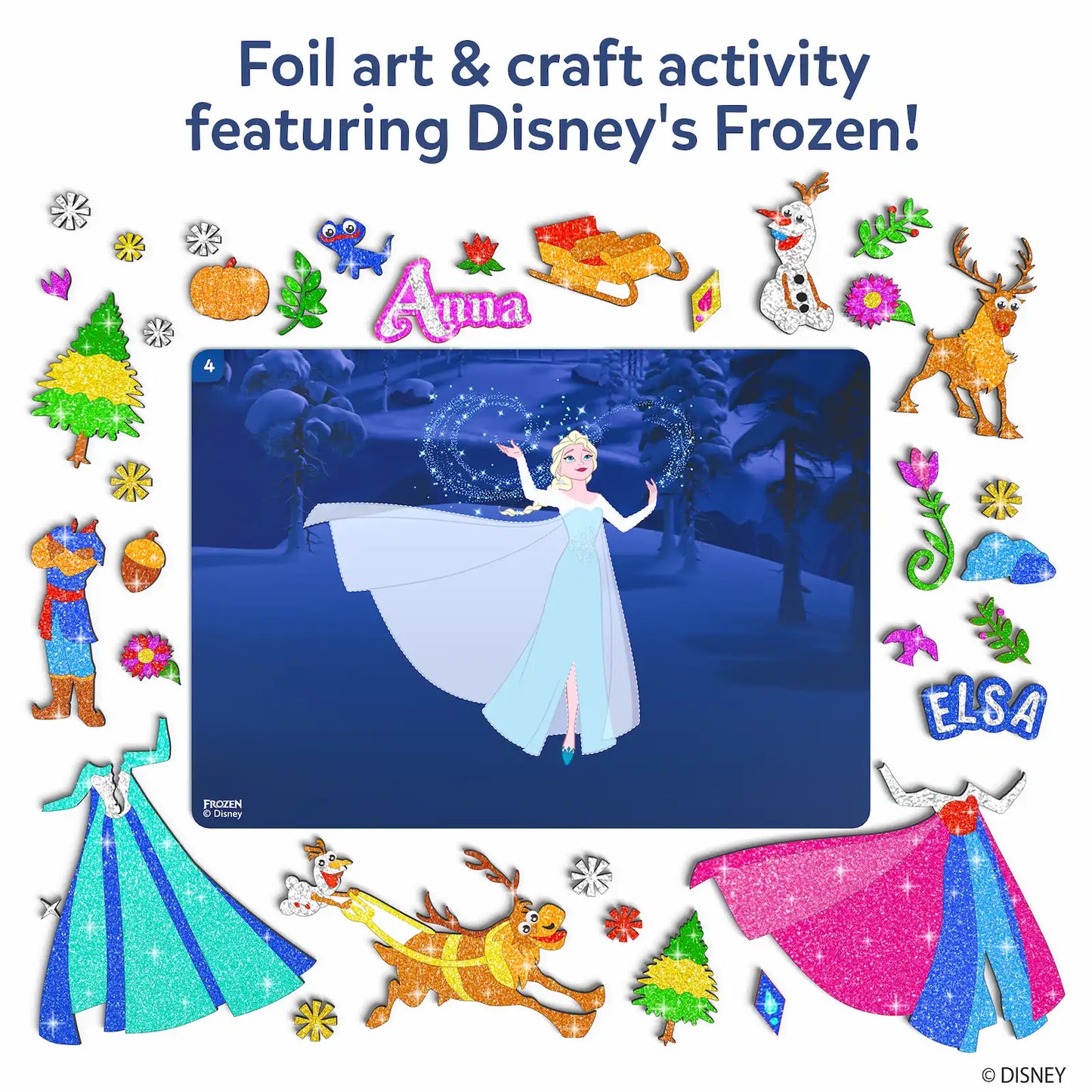 Foil Fun: Disney Frozen | No Mess Art Kit (ages 4-9)