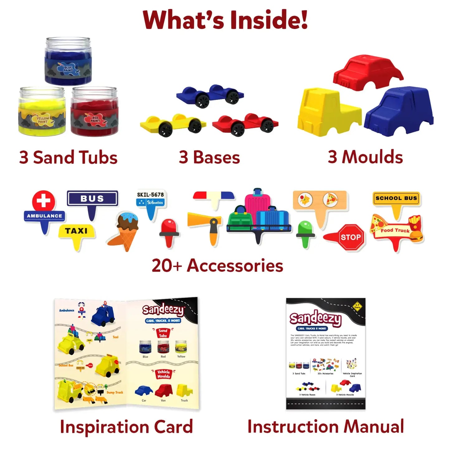 Sandeezy Treats & Trucks Bundle (ages 3-7)