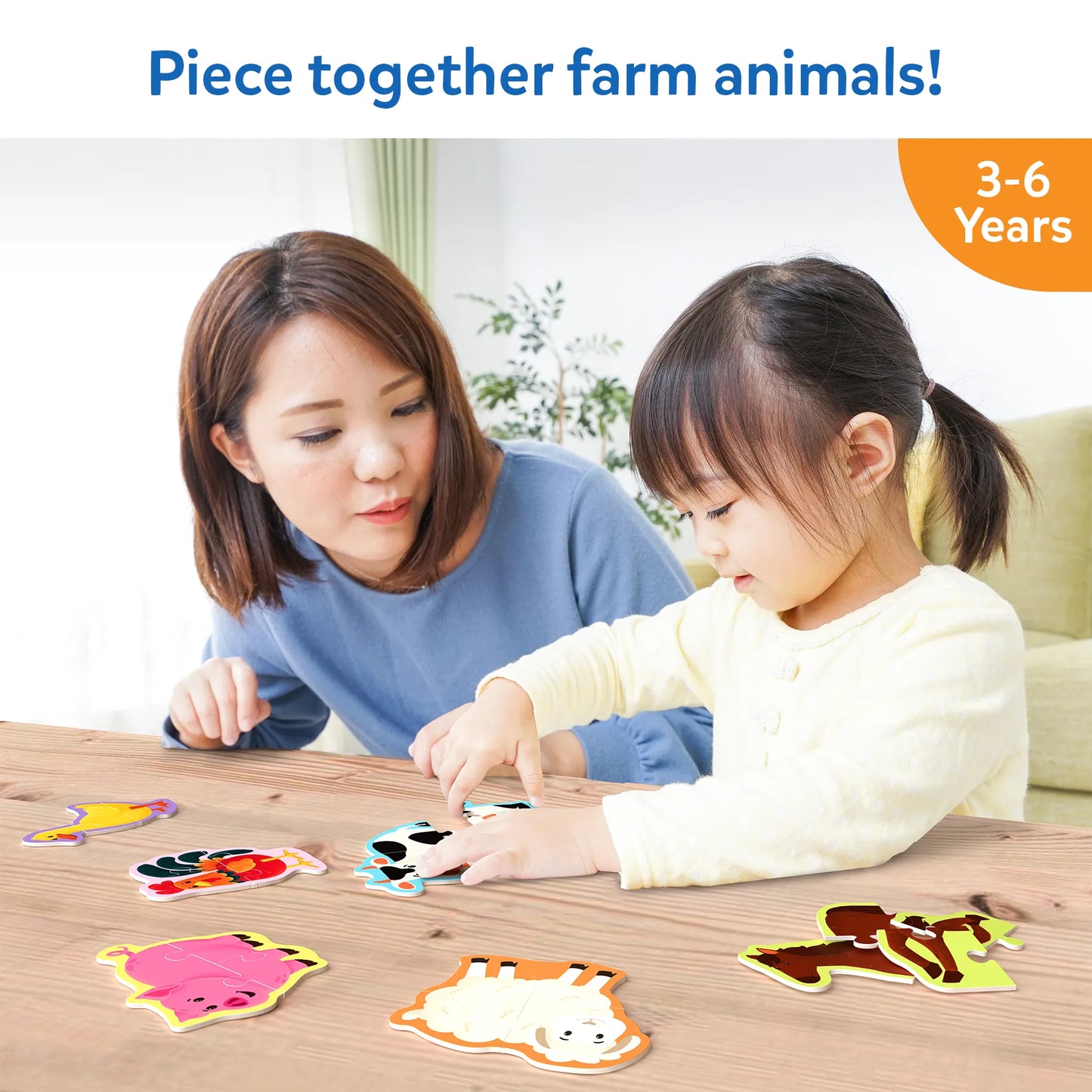 My First Puzzle Set: Farm Animal (ages 3-6)