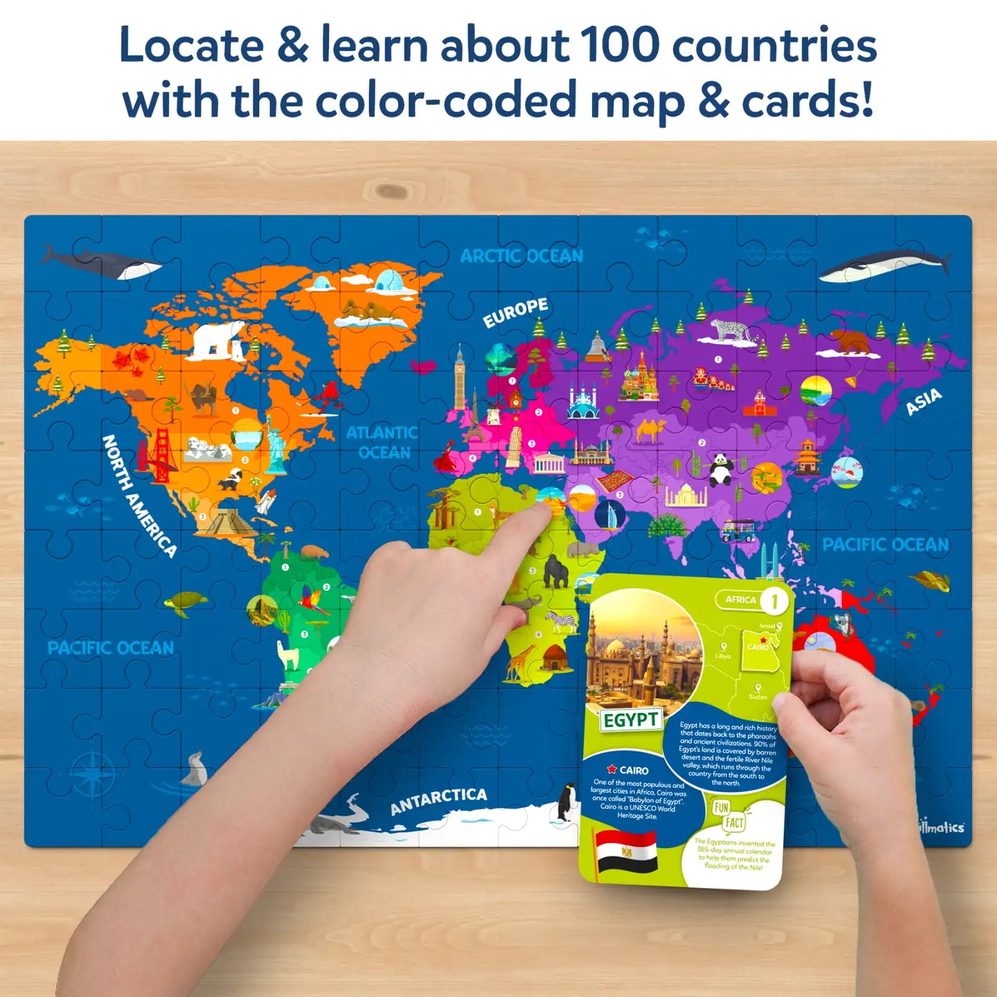 World Map Puzzle | Floor Puzzle & Game (ages 6-12)