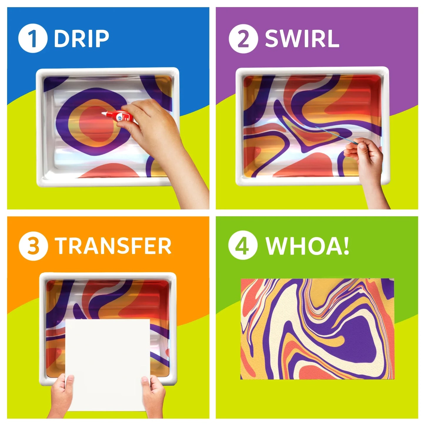 Marbling Magic Paint Kit | Water Marbling Kit (ages 6-12)