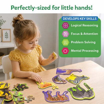 Step By Step Puzzle: Wild Animals (ages 3+)