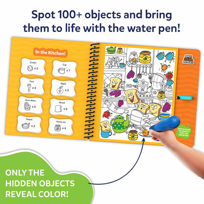 Water Spotter: Around The House | Reusable Search & Find Book (ages 4-8)