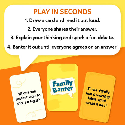 Family Banter | Fun and Hilarious Card Game (ages 6+)