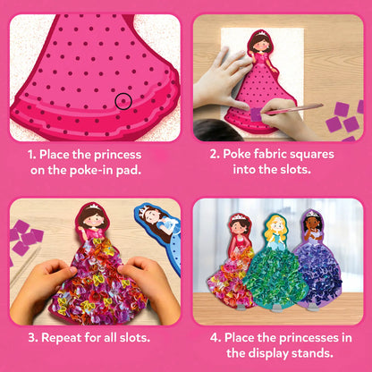 Poke-in Art: Magical Princesses | No Mess Art for Kids (ages 4-9)