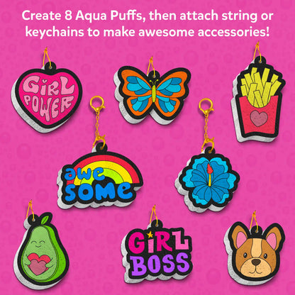 Aqua Puffs: Girl Power | 3D Art Kit | Gifts for Girls Ages 4-10