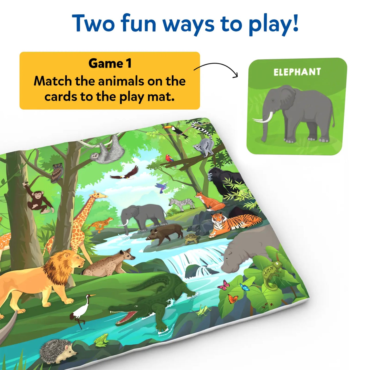 Found It! Jr. Amazing Animals: Play Mat & Floor Game | Smart Scavenger Hunt (18 months+)