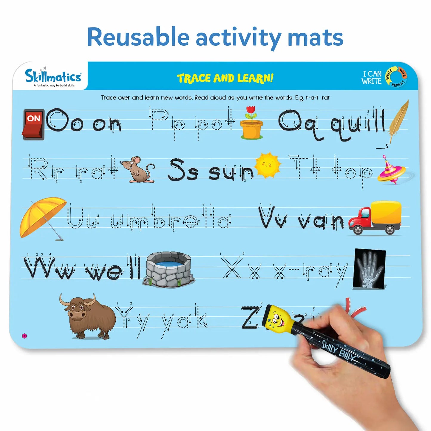 I Can Write | Reusable Activity Mats (ages 3-6)