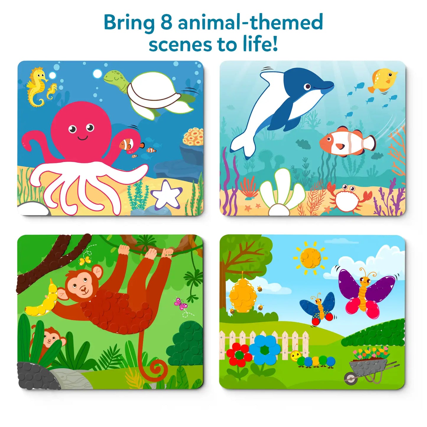 Dot it! - Wild, Farm & Underwater Animals | No mess sticker art (ages 3-7)