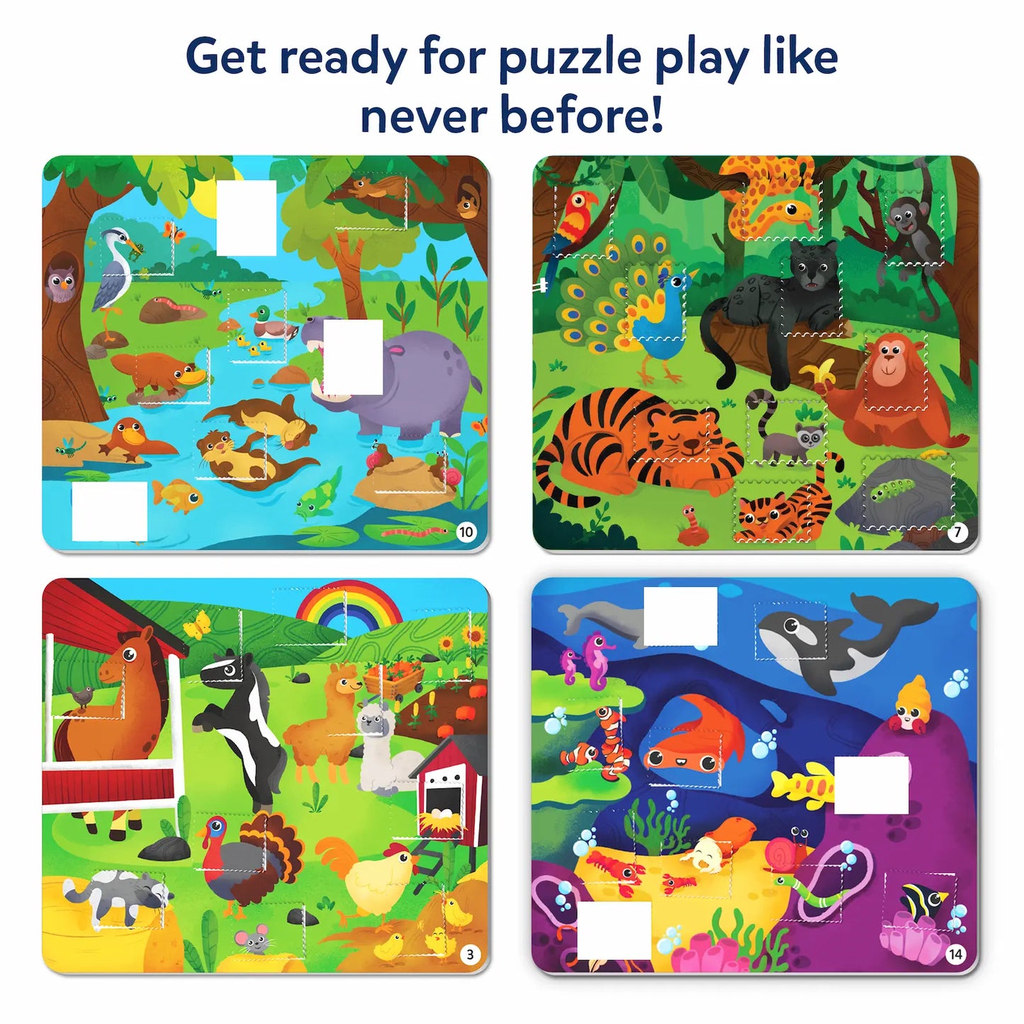 Tape It: Animal Adventures | Sticker Puzzle Activity (Ages 4-8)