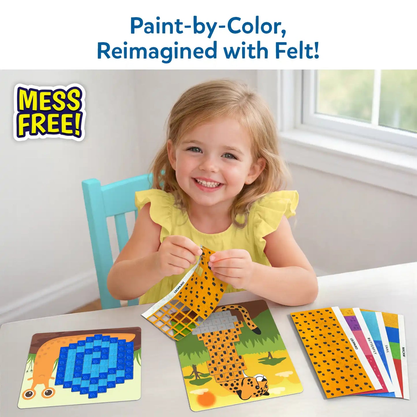 Felt Fun: Amazing Animals | Reusable 3D Craft Kit (ages 3-8)