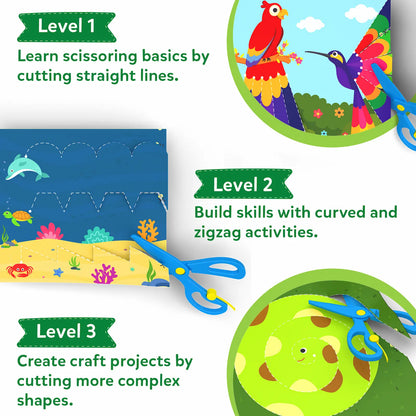 Snip Snip - Amazing Animals | Art & Craft Activity Kit (ages 3-7)