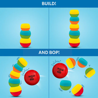Build And Bop: Stacking & Toppling Toy for Toddlers (ages 1-4)