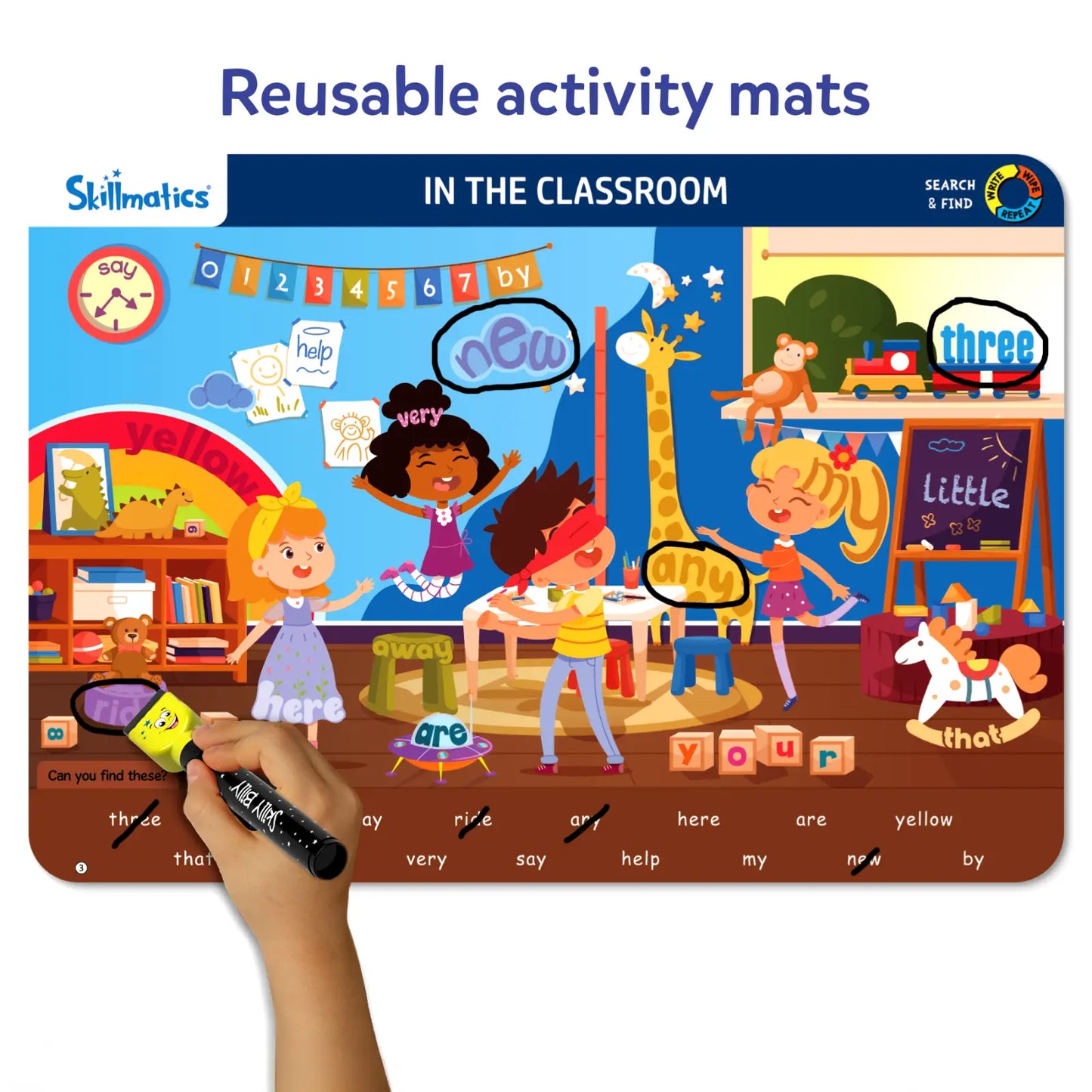 Search & Find Sight Words | Reusable Activity Mats (ages 3-6)