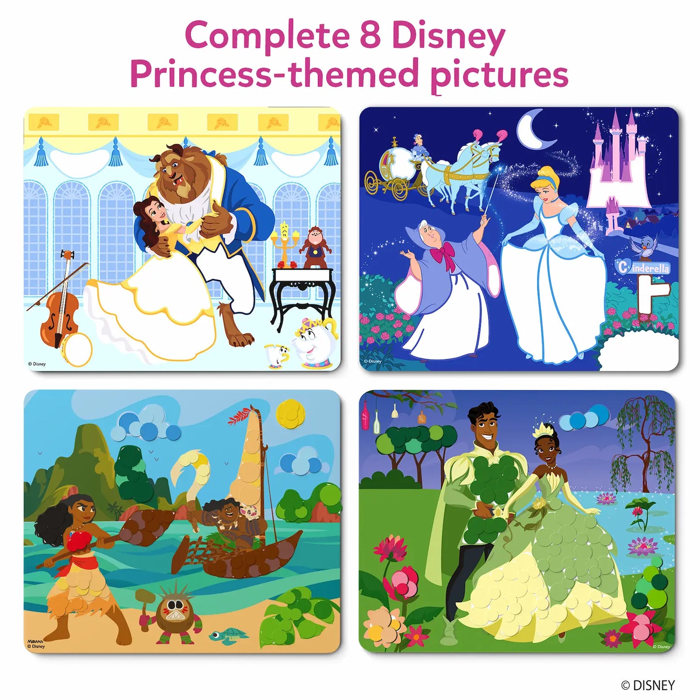 Dot it! - Disney Princess | No mess sticker art (ages 3-7)