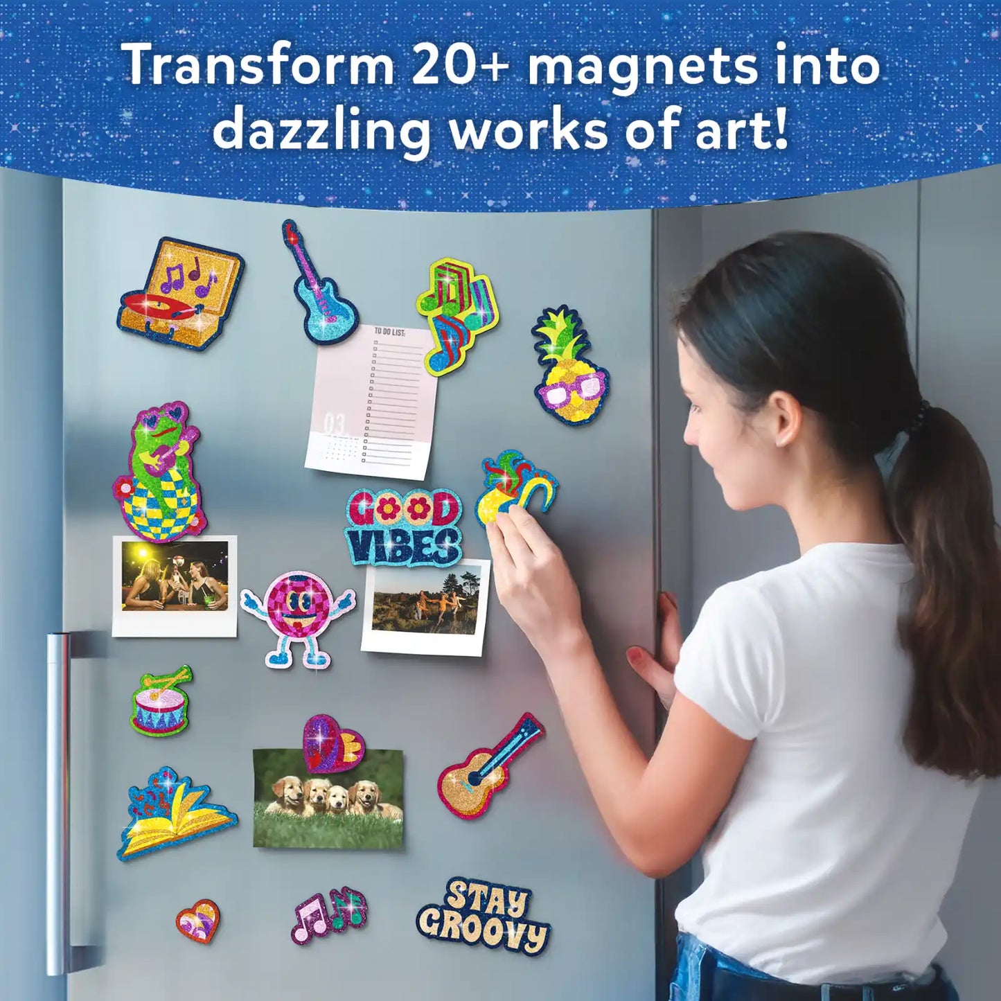 Foil Fun: Groovy Beats | No Mess Magnetic Art Kit (ages 7-13)