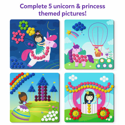 Dot It with Magnets - Unicorns & Princesses | Repeatable Magnetic Art Activity (ages 3-7)