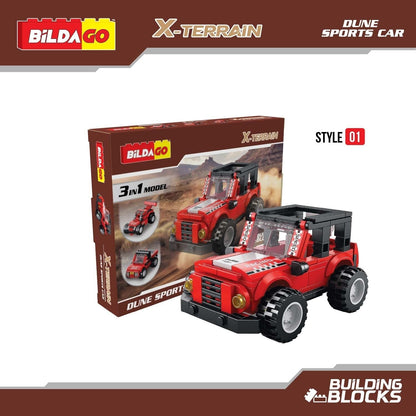 Bildago X-Terrain - Dune Sports Car (SP13422), 3-in-1 Model (138 PCS)