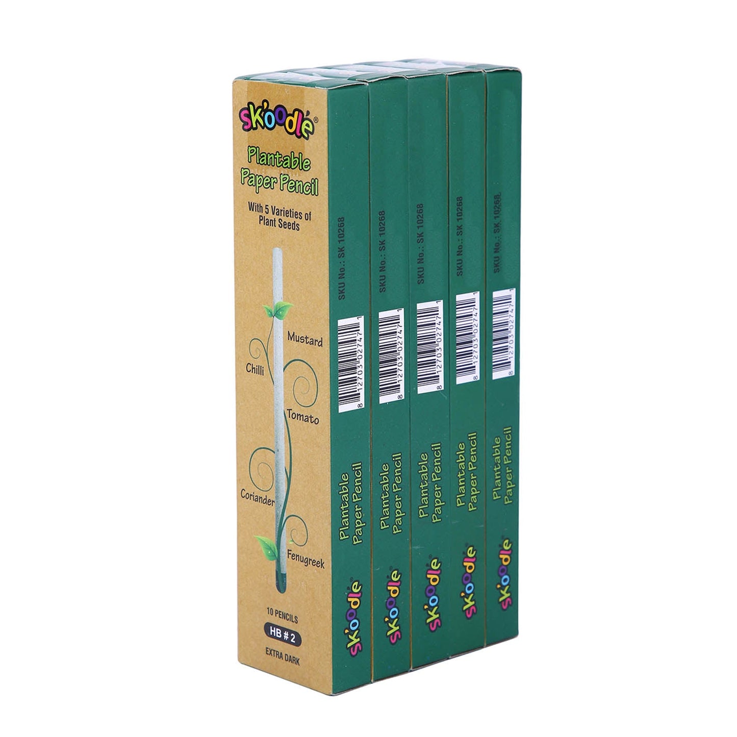 Skoodle Plantable Paper Pencil - 10 Pencils