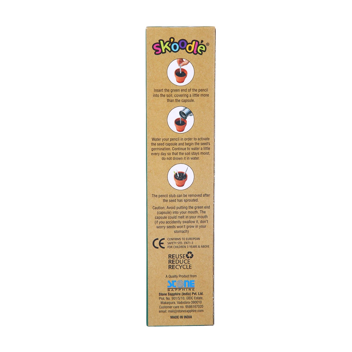 Skoodle Plantable Paper Pencil - 10 Pencils
