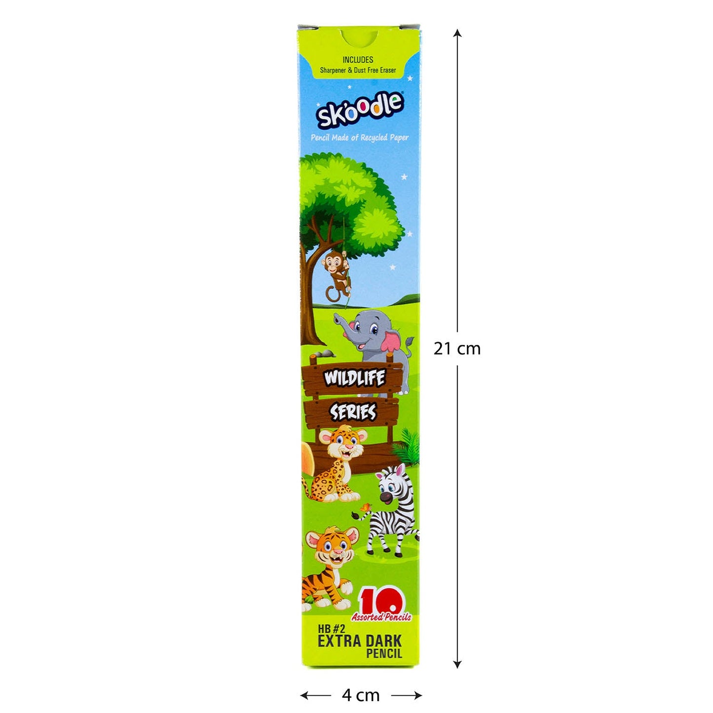 Skoodle Wildlife Series Paper Pencil - 10 Pencils