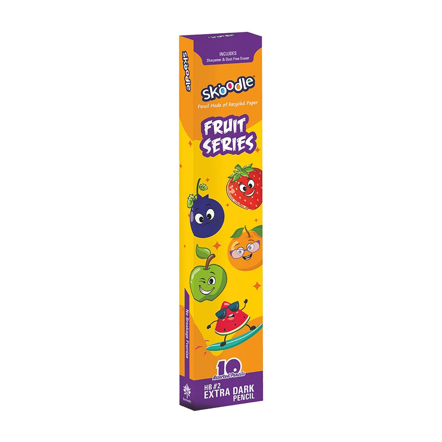 Skoodle Fruit Series Paper Pencil - 10 Pencils