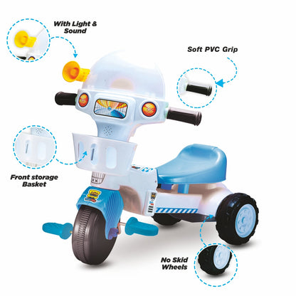Skoodle Green Orange Skootrike Ride-On - Blue