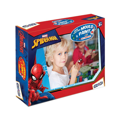 Skoodle Spiderman Creative Kids Art And Craft Kit - Fridge Magnet Making Diy Toy For Ages 8 Years & Above, Fun Kids Activity - Includes Moulds And Paints For Endless Crafting Adventures