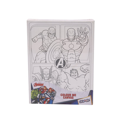 SKOODLE Marvel Avengers Colour Me Canvas Painting Kit for Kids