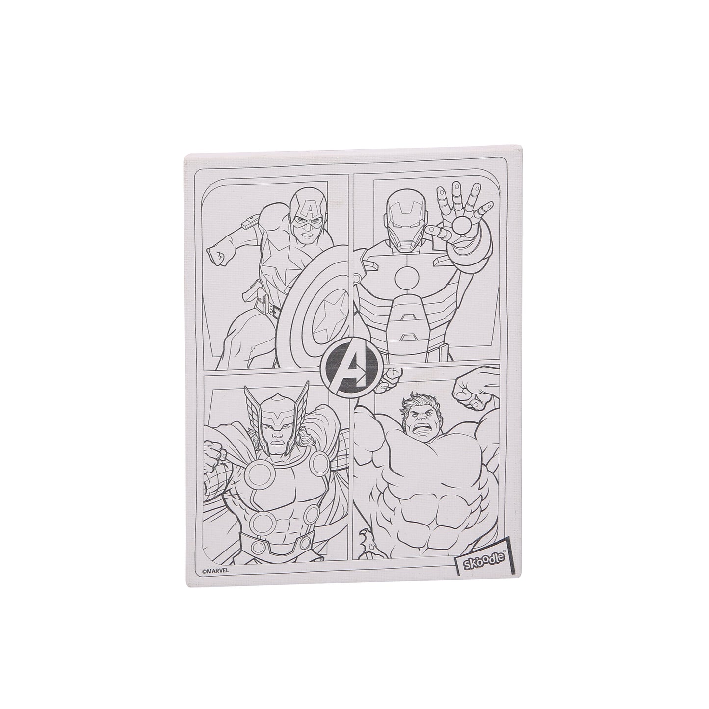 SKOODLE Marvel Avengers Colour Me Canvas Painting Kit for Kids