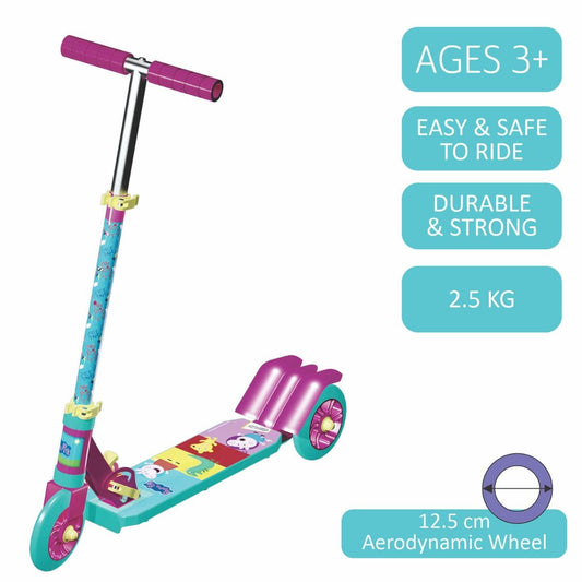 Skoodle Peppa Pig 3 Wheels Kick Scooter Pink & Green